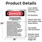 Signmission Qualified Personnel Operate This Machine Danger Sign, Aluminum, 18in W x 24in L, 2PK OS-2PACK-DS-A-1824-L-1869 - alternate 4